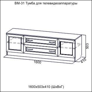 Высота комода под тв